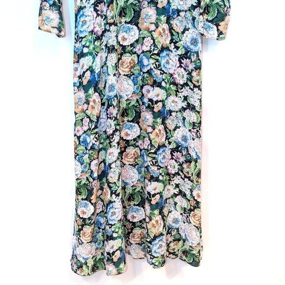 NWT & Other Stories | Open Back Long Sleeve Midi Dress in Floral Print | Size 10 - Picture 9 of 14